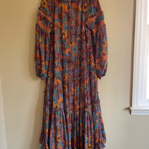 Free People Cassis Printed Chiffon Dress - Picture 4 of 4